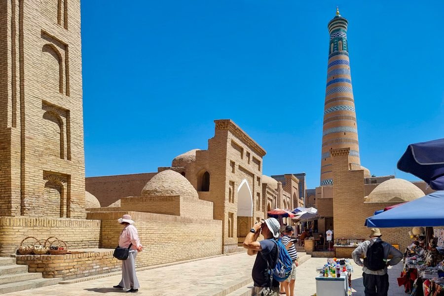 Khiva at night — plan your Uzbekistan trip