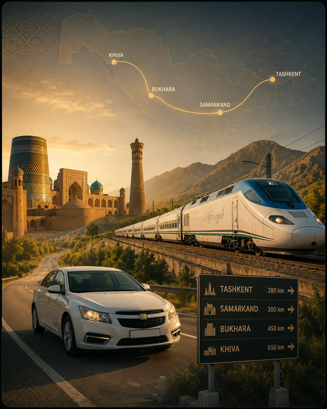 Uzbekistan transportation guide — transfers and routes