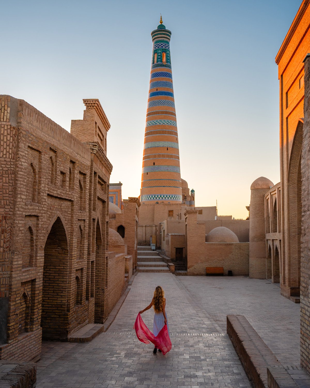 Itchan Kala city walls in Khiva