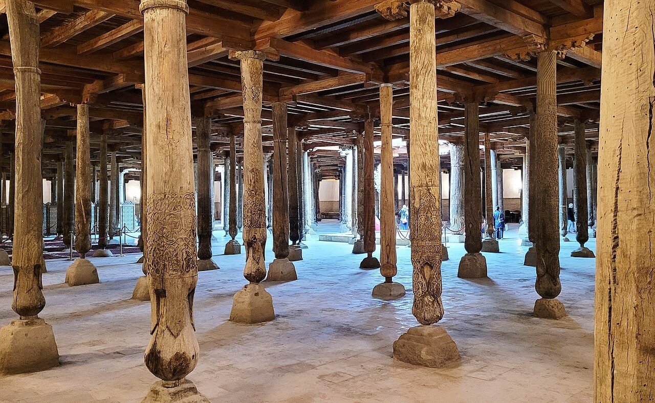 Juma Mosque columns in Khiva
